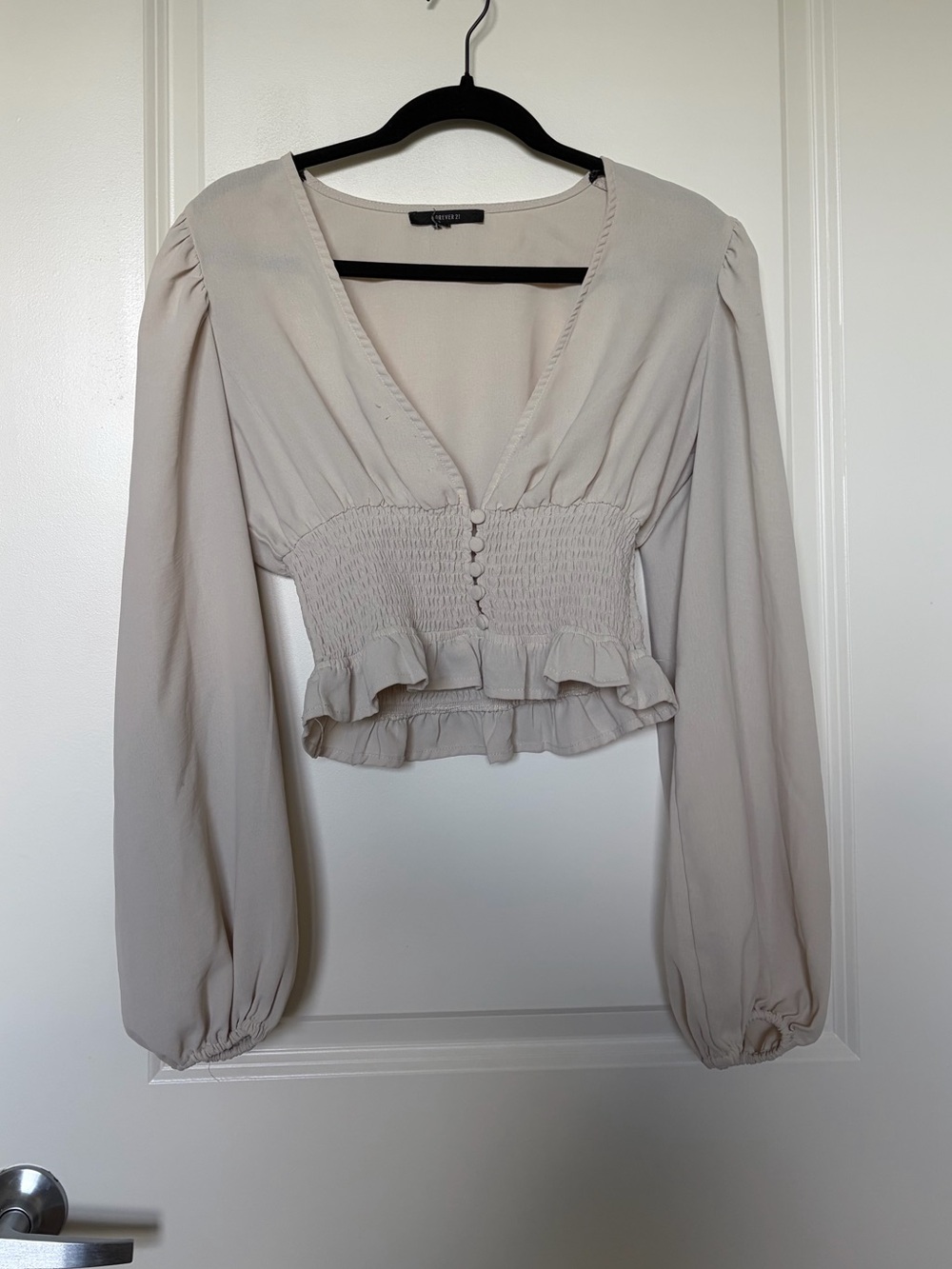Forever 21 cream blouse